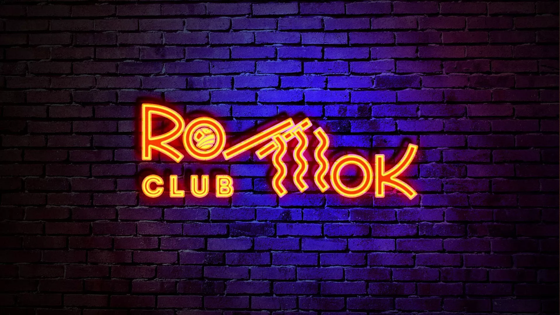 Разработка интерьерной вывески суши-бара «Roll Wok Club» в Нефтекамске